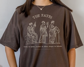 Poet Shirt The Fates Shirt Moirai Greek Goddess Greek Mythology Shirt Dark Academia Clothing Literature Shirt Ancient Greece Artsy Aesthetic