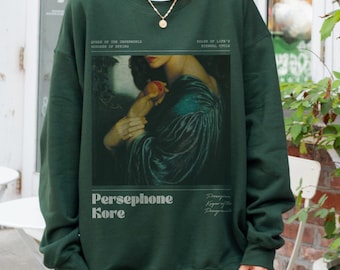 Persephone Sweatshirt Kore Goddess of Spring Hades and Persephone Pomegranates Percy Jackson Proserpina Greek Mythology Gift Greek Goddess