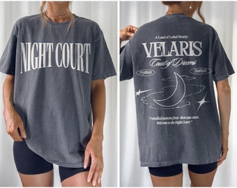 Night Court Velaris ACOTAR Sweatshirt Court of Dreams Shirt Rhysand Feyre Tog Merch SJM LICENSED Booktok Hoodie Romantasy Shirt Nesta Shirt