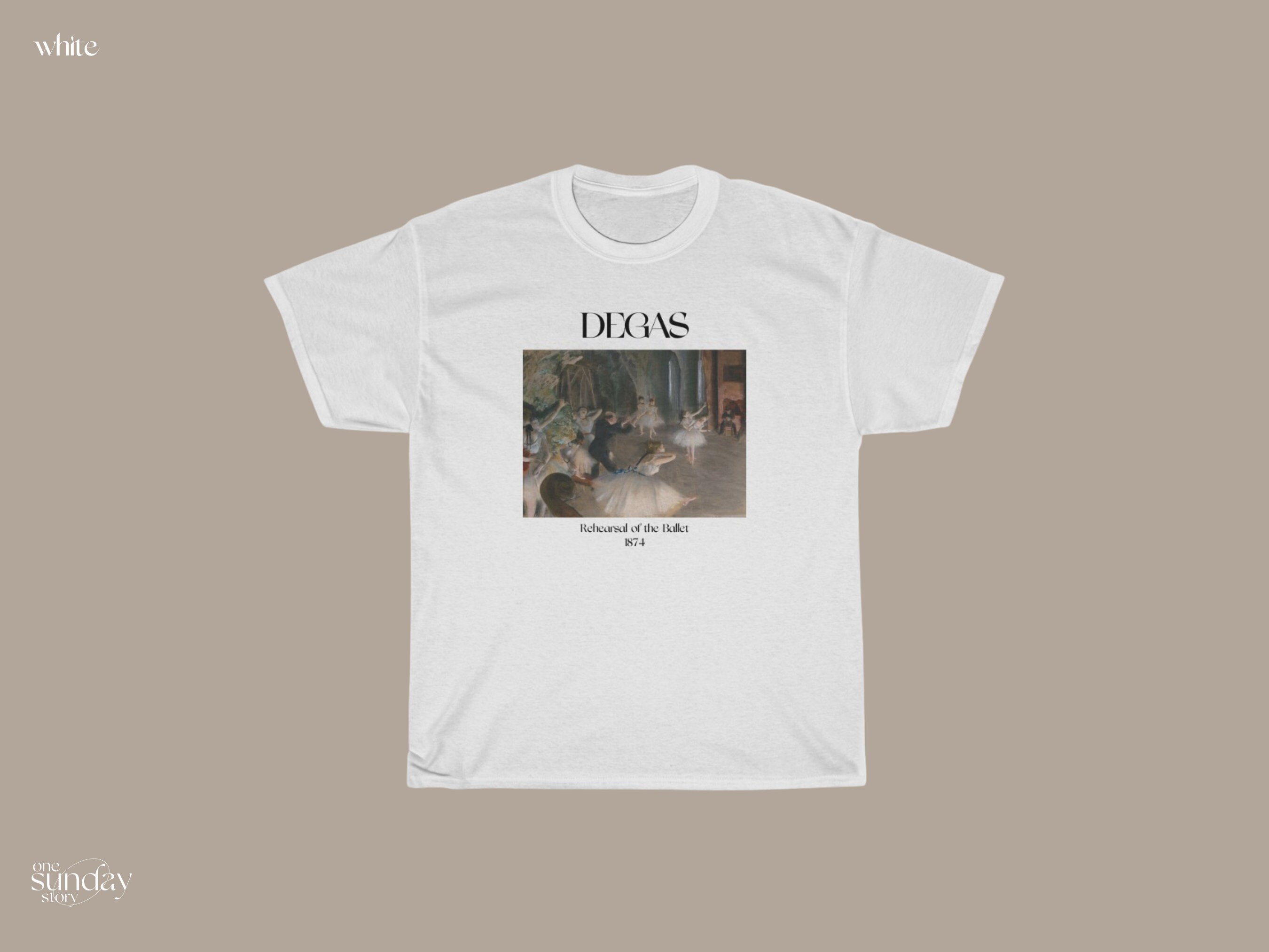 Edgar Degas Rehearsal of the Ballet Shirt Ballerina Shirt Famous