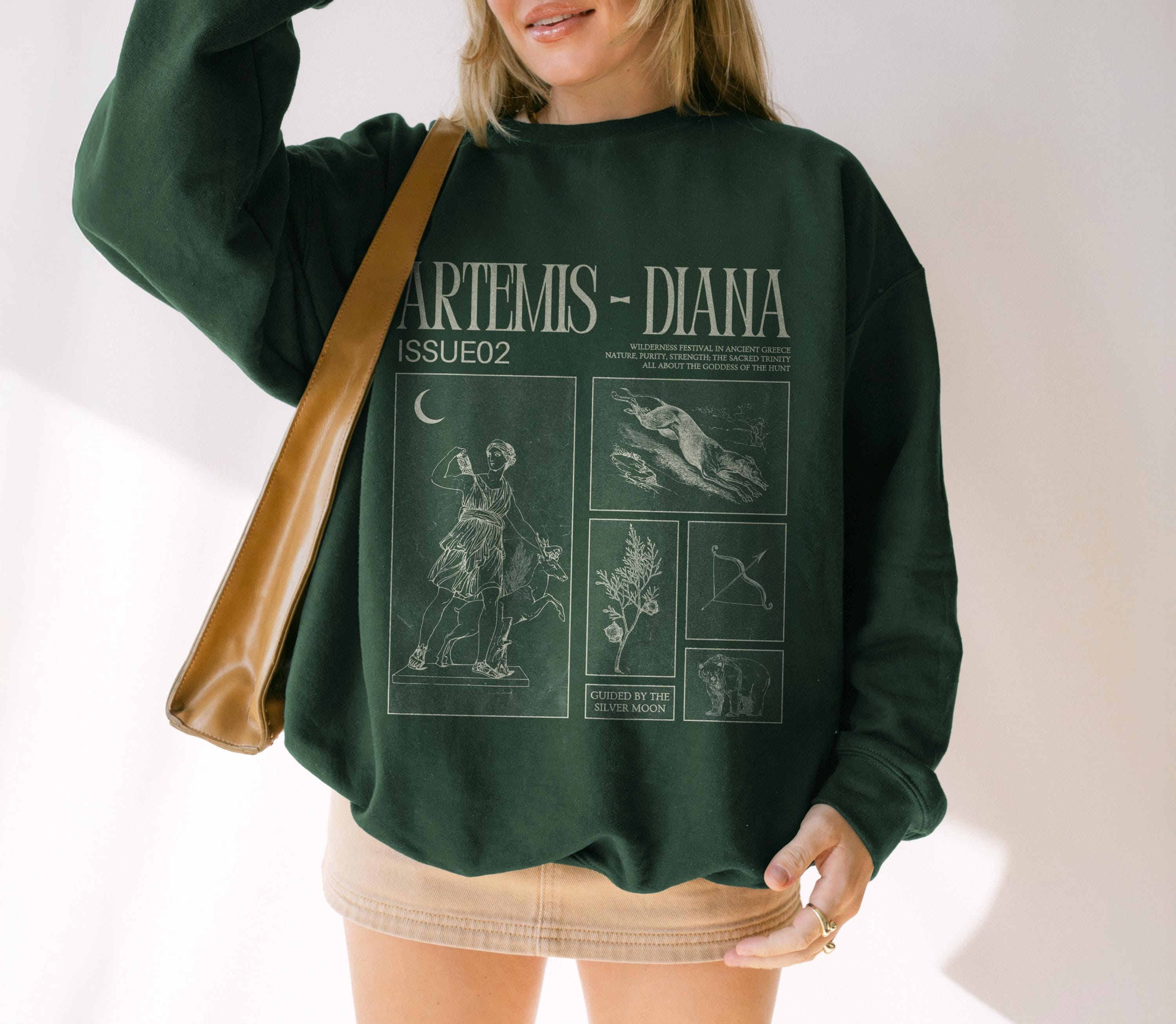 Artemis Sweatshirt Goddess of the Hunt Percy Jackson Artemis Shirt
