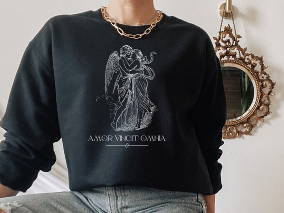Dark Academia Sweatshirt Light Academia Greek Mythology Love Crewneck Aesthetic Sweatshirt Literary Shirt Dead Poets Society Literature