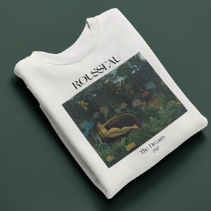 Henri Rousseau The Dream Sweatshirt Famous Artist Shirt Chinese Zodiac Year of the Tiger Sweater Artsy Aesthetic Fine Art History Clothing