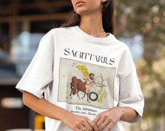 Sagittarius Shirt Zodiac Sign Shirt Sagittarius Art Astrology Shirt Sagittarius Gift Fire Sign Shirt Chinese Zodiac Astrology Birth Chart