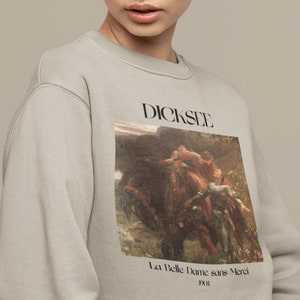 Frank Dicksee La Belle Dame Sans Merci Sweatshirt Classical Art Shirt Famous Painting Artsy Aesthetic Artist Sweatshirt Art History Shirt