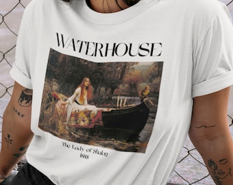John William Waterhouse Lady of Shalott Shirt Romanticism Art Shirt Artsy Aesthetic Vintage Art Shirt Famous Painting Poetry Shirt Art Lover