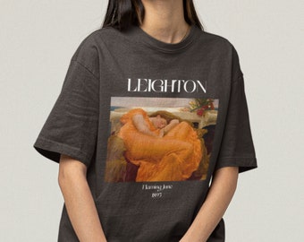 Sir Frederic Leighton Flaming June Painting Shirt Classical Art Clothing Art Teacher Shirt Painter Shirt