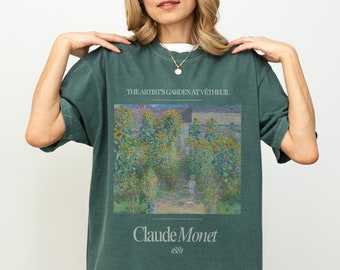 Monet The Artist's Garden at Vétheuil Shirt French Impressionism Museum Shirt Painter Shirt Monet Sweatshirt Monet Painting Shirt Monet Tee