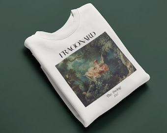Jean-Honoré Fragonard The Swing Sweatshirt Famous French Painter Rococo Masterpiece 18th Century Shirt Classical Historical Artsy Aesthetic