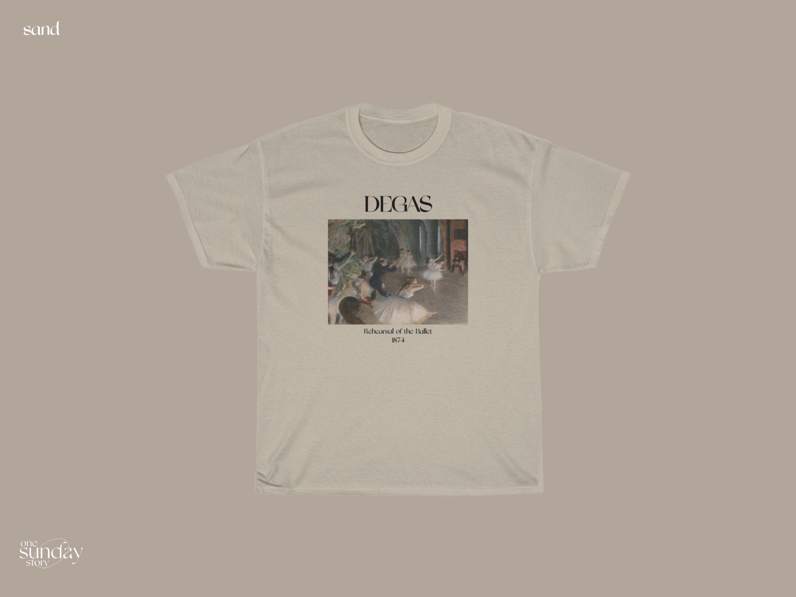 Edgar Degas Rehearsal of the Ballet Shirt Ballerina Shirt Famous