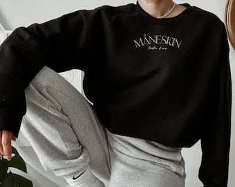 Maneskin Band Sweatshirt | Maneskin Merch | Teatro d'ira | Damiano David Maneskin | Eurovision Winners 2021 | Zitti e Buoni Maneskin | Rock