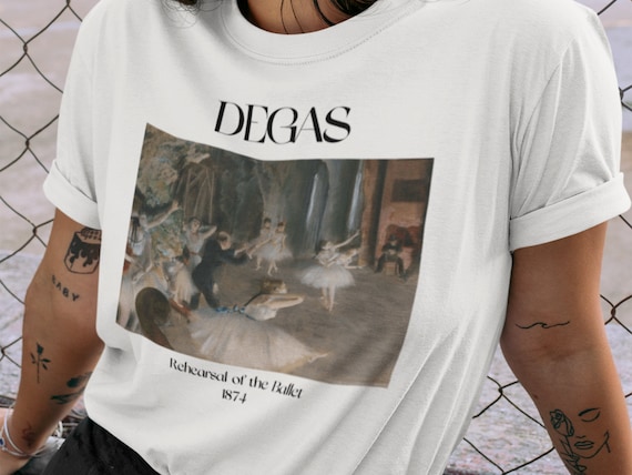 Philadelphia Museum of Art DEGAS Tシャツ Edgar Degas Rehearsal of the Ballet Shirt Ballerina Shirt Famous