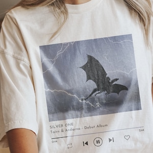 Fourth Wing Shirt Violet Sorrengail Silver One Basgiath War College Shirt Tairn and Andarna Xaden Riorson Riders Quadrant Rebecca Yarros Tee