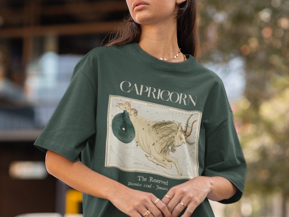 Capricorn Shirt Zodiac Sign Shirt Capricorn Art Astrology Shirt Capricorn Gift Astrology Chart Chinese Zodiac Constellation Shirt Earth Sign