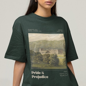 Pride and Prejudice Jane Austen Shirt Elizabeth Bennet Mr. Darcy Pemberley Sweatshirt Poet Shirt Booktrovert Shirt Romance Reader Shirt