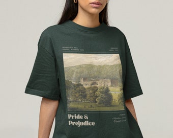 Pride and Prejudice Jane Austen Shirt Elizabeth Bennet Mr. Darcy Pemberley Sweatshirt Poet Shirt Booktrovert Shirt Romance Reader Shirt