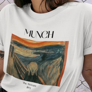 Edvard Munch The Scream Shirt Famous Art Shirt Expressionism Movement Artsy Aesthetic Vintage Art Shirt Psychedelic Art Shirt Artist Shirt image 2