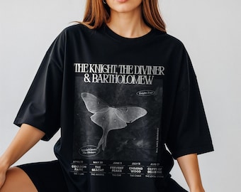 Bartholomew Shirt The Knight and the Moth Shirt LICENSED Rachel Gillig Merch The Diviners Sybil and Rory Stonewater Kingdom Gargoyle Shirt