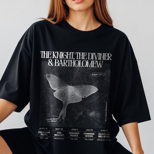 Bartholomew Shirt The Knight and the Moth Shirt LICENSED Rachel Gillig Merch The Diviners Sybil and Rory Stonewater Kingdom Gargoyle Shirt