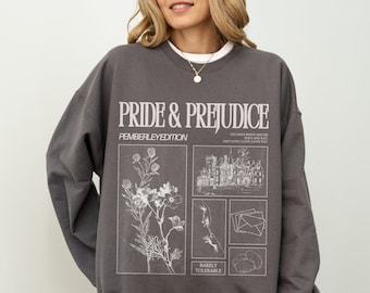 Pemberley Sweatshirt Mr Darcy Shirt Pride and Prejudice Shirt Elizabeth Bennet Barely Tolerable Most Ardently Jane Austen Merch Darcy Merch