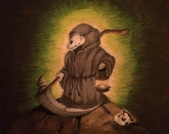 Grim ReaBear_Grim Osos Collection_Wall Art_11x14 Mate, Impresión 8x10