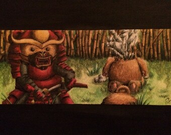 Bearshido_Grim Osos Collection_Wall Art_11x14 Mate, Impresión 8x10