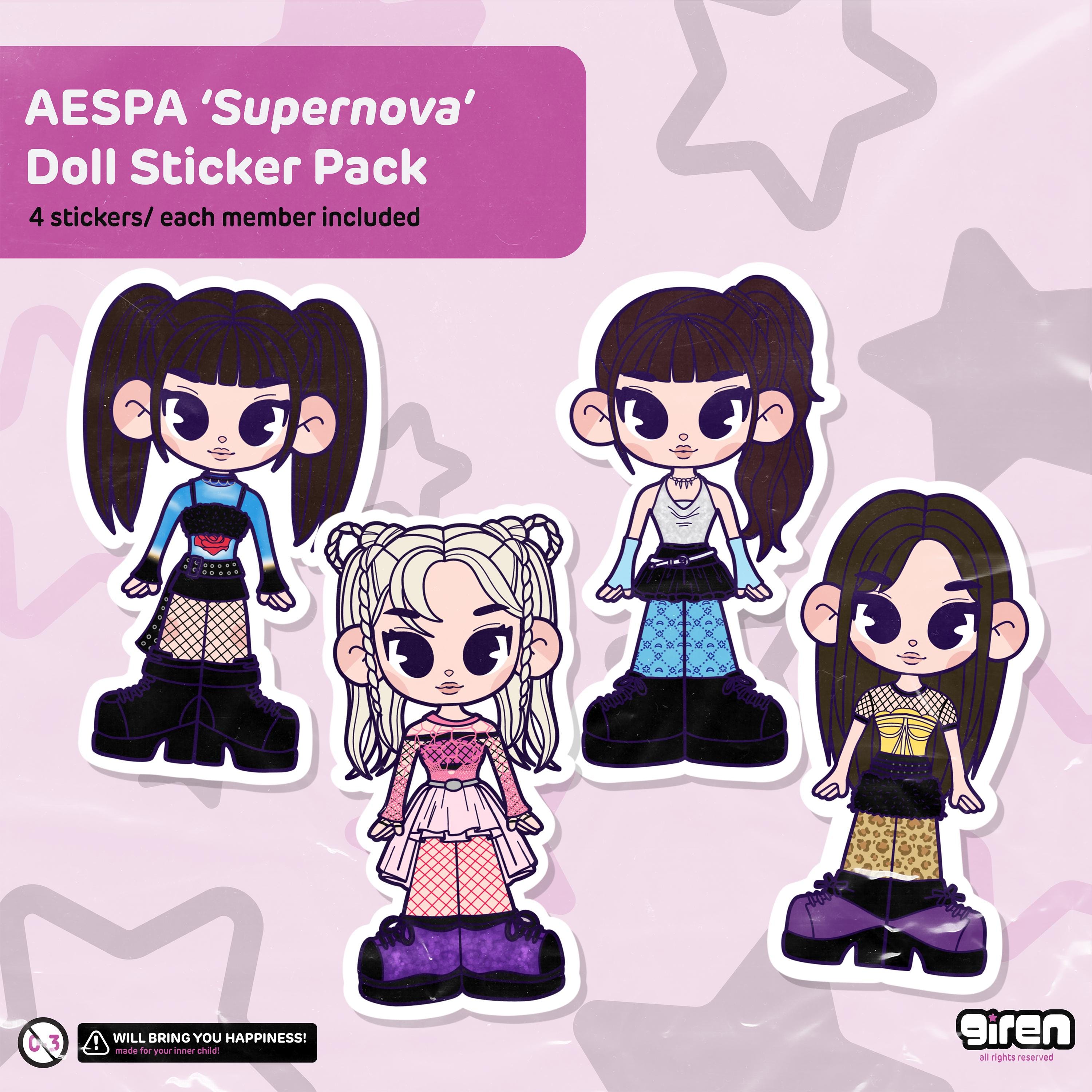 aespa バレンタインカフェ　トレカ　ステッカー aespa VALENTINE'S CAFE | SMTOWN OFFICIAL ONLINE STORE