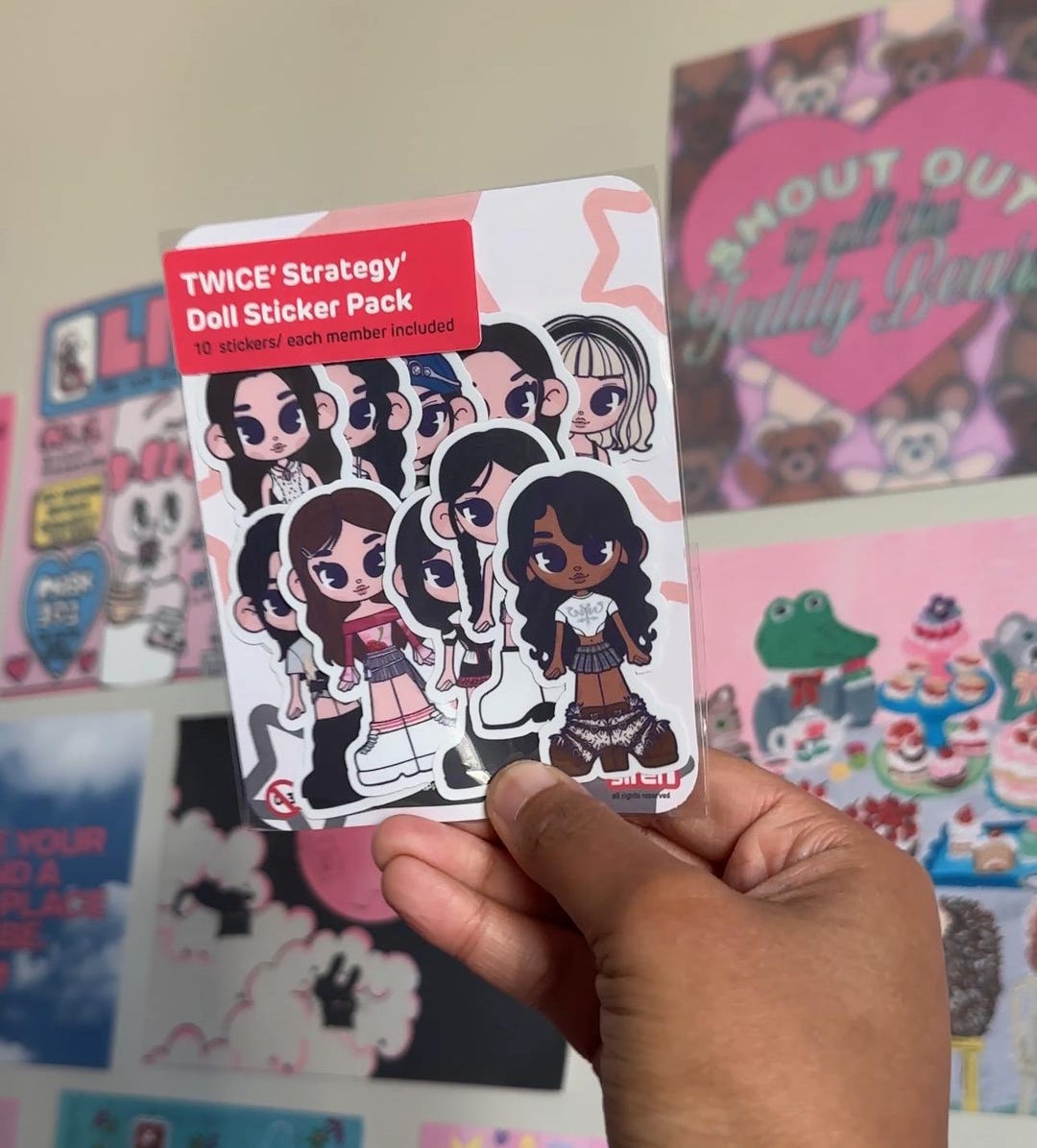 TWICE 希少 トゥドゥンイ TT デコステッカー Twice 'strategy' Sticker Pack | Kpop Diecut Vinyl Sticker Pack - Etsy