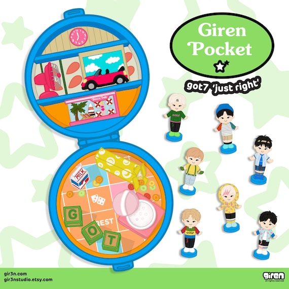 Got 7 'just Right' Pocket Mv Sticker Pack | Kpop Diecut Vinyl
