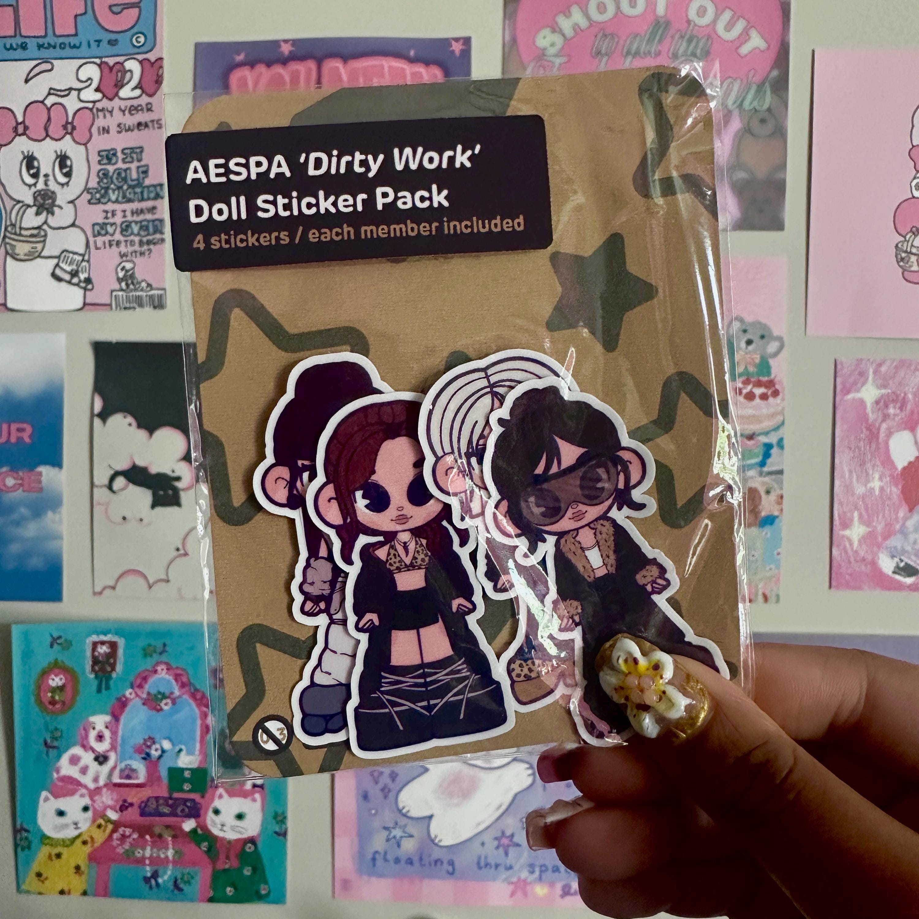 Ae 'dirty Work' Fashion Dolls || Kpop Sticker Pack - Etsy