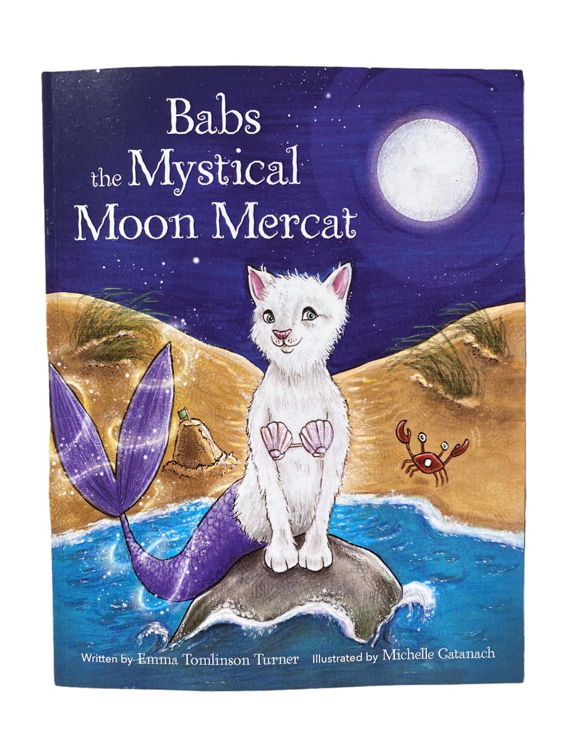 Babs the Mystical Moon Mercat  an enchanting children's image 1