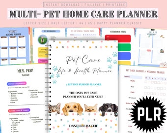 Pet Care Planner – Multi-Pet Organizer, Dog & Cat Health (PLR)