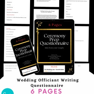 Custom Officiant Script, Wedding Ceremony Script, Personalized ...