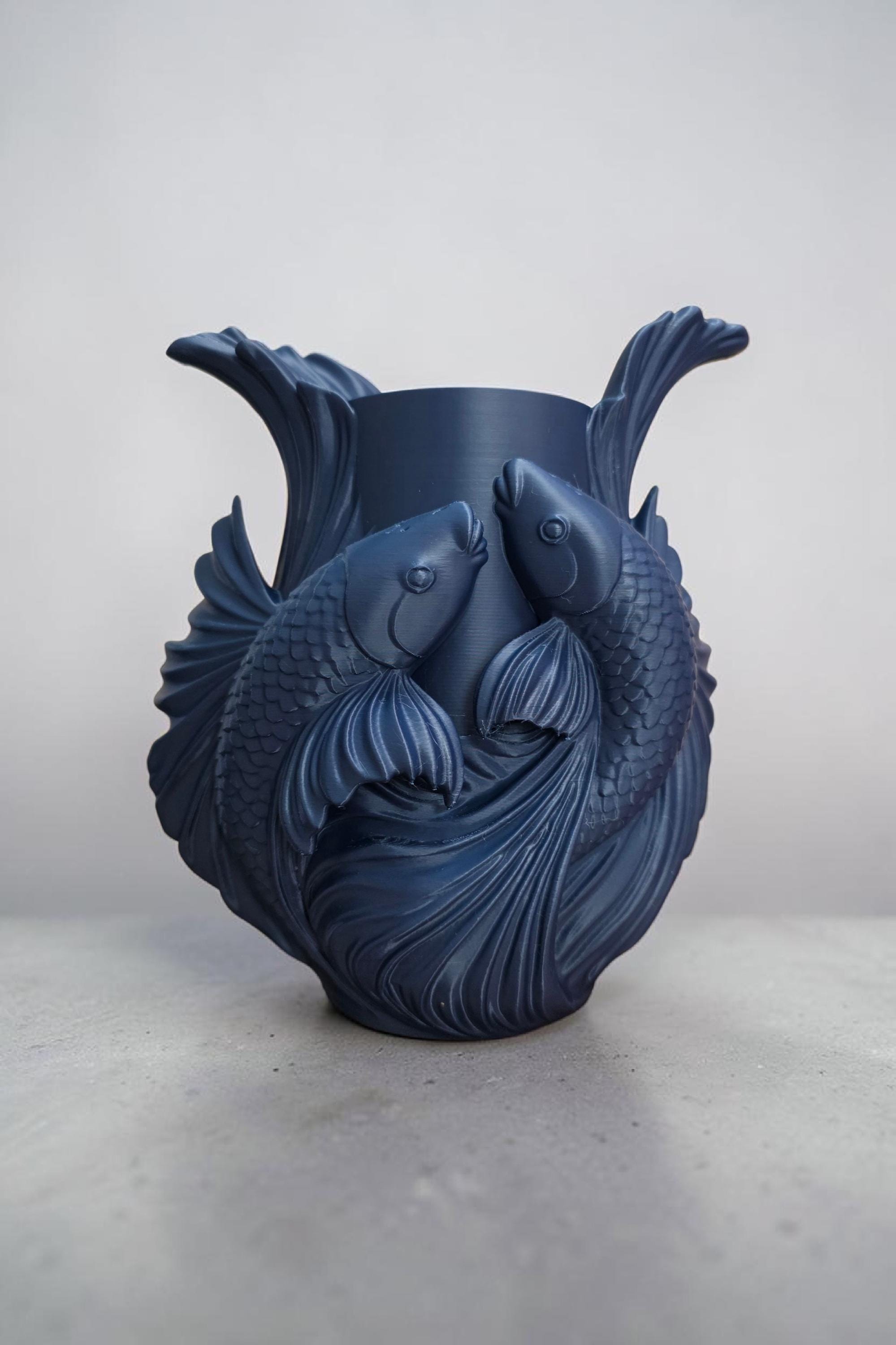 Japanese koi vase - Etsy 日本