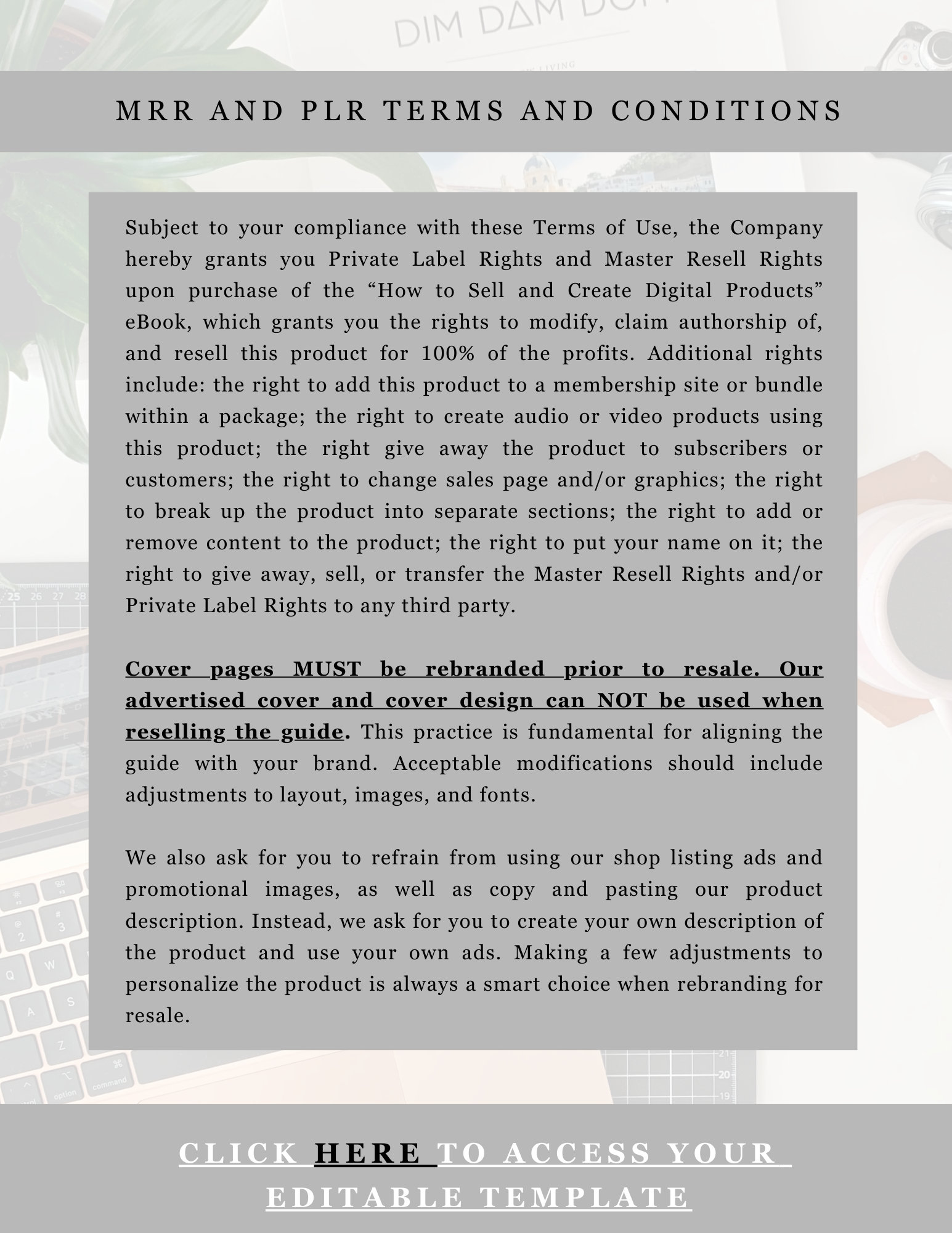 Master Resale Rights How to Create and Sell Digital Products- Complete How to Guide. Master ...