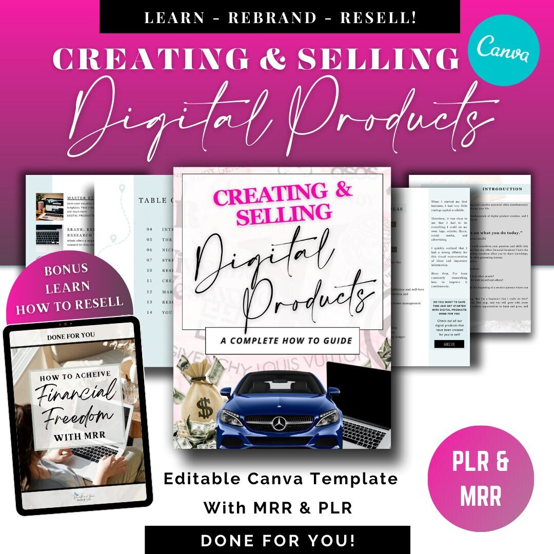 Digital Product Guide – Canva Template With MRR & PLR (PDF) - Etsy