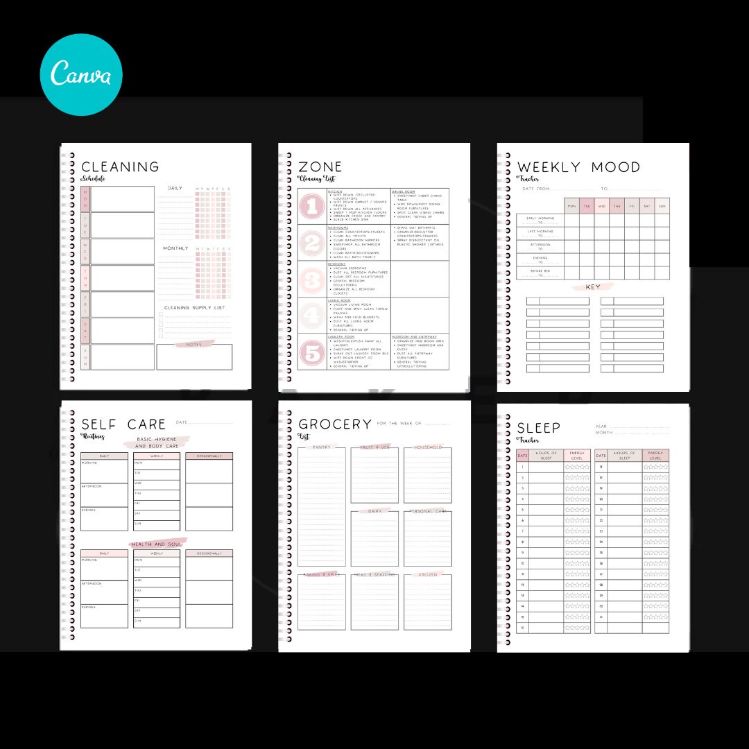 PLR Resell ADHD Printable Planner ADHD Digital Planner Etsy
