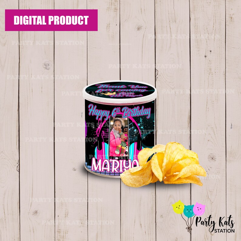 Custom Tik Tok Chips Tiktok Birthday Chips Tiktok Party Etsy