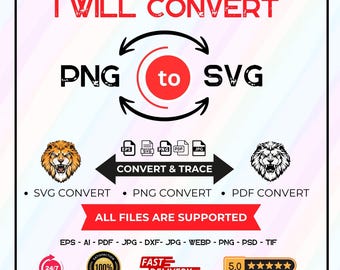 Servicio de conversión de imágenes personalizado: PNG a SVG, PDF y más.