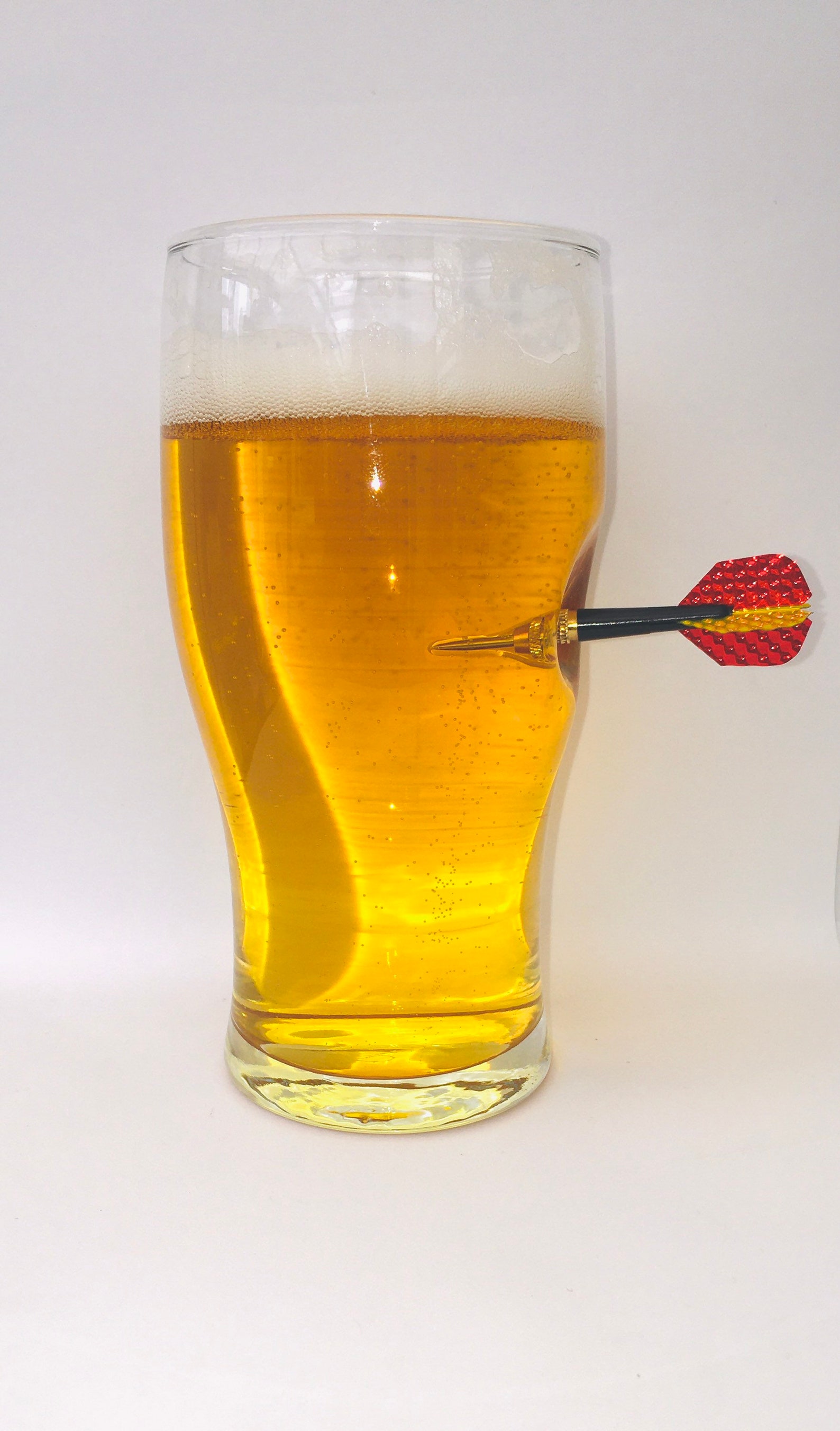 Darts Gift Pint Glass With Embedded Dart Unique Gift for a Etsy UK