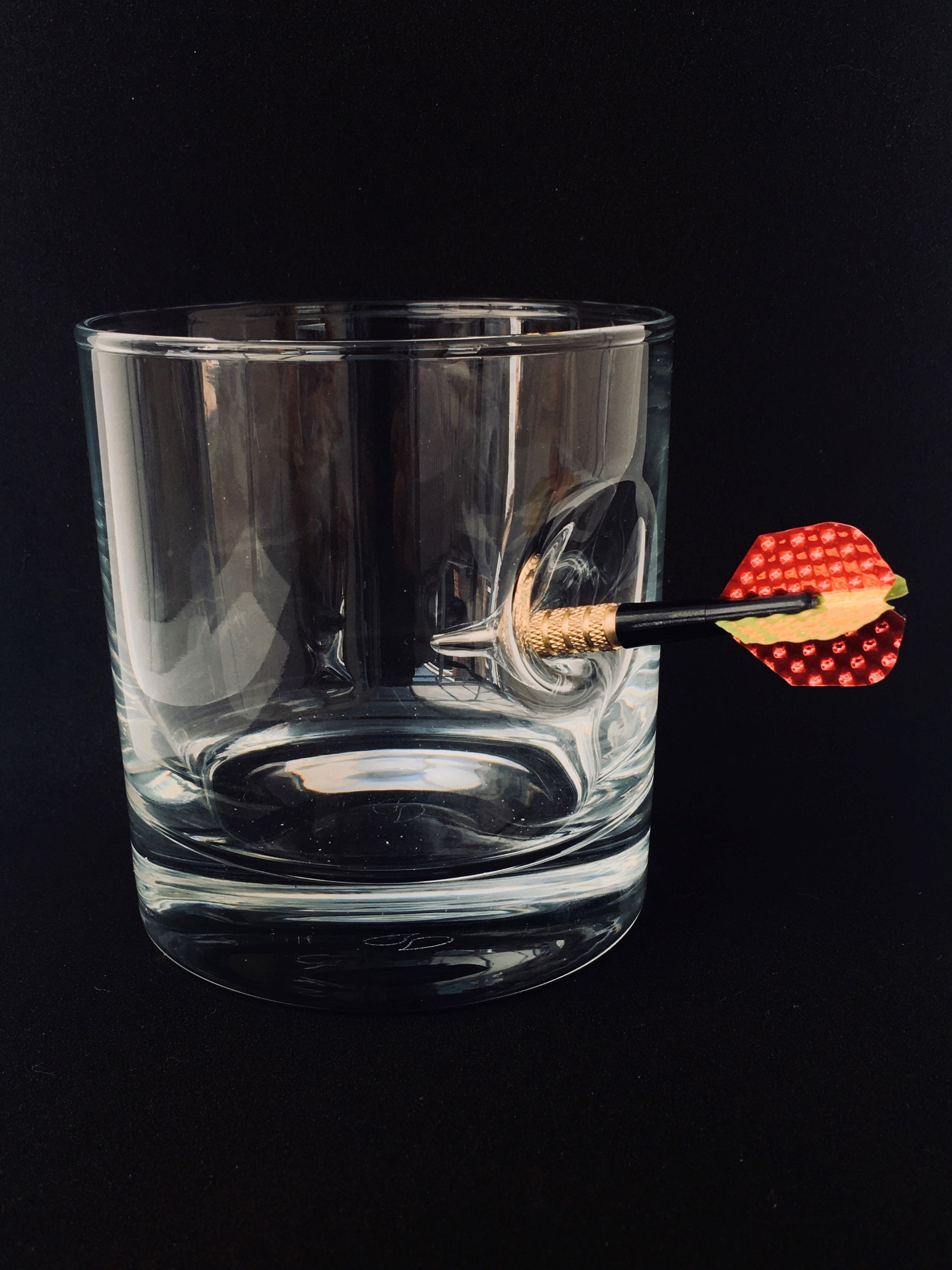 Darts Gift Whisky Glass With Embedded Dart Unique Gift for Etsy Canada