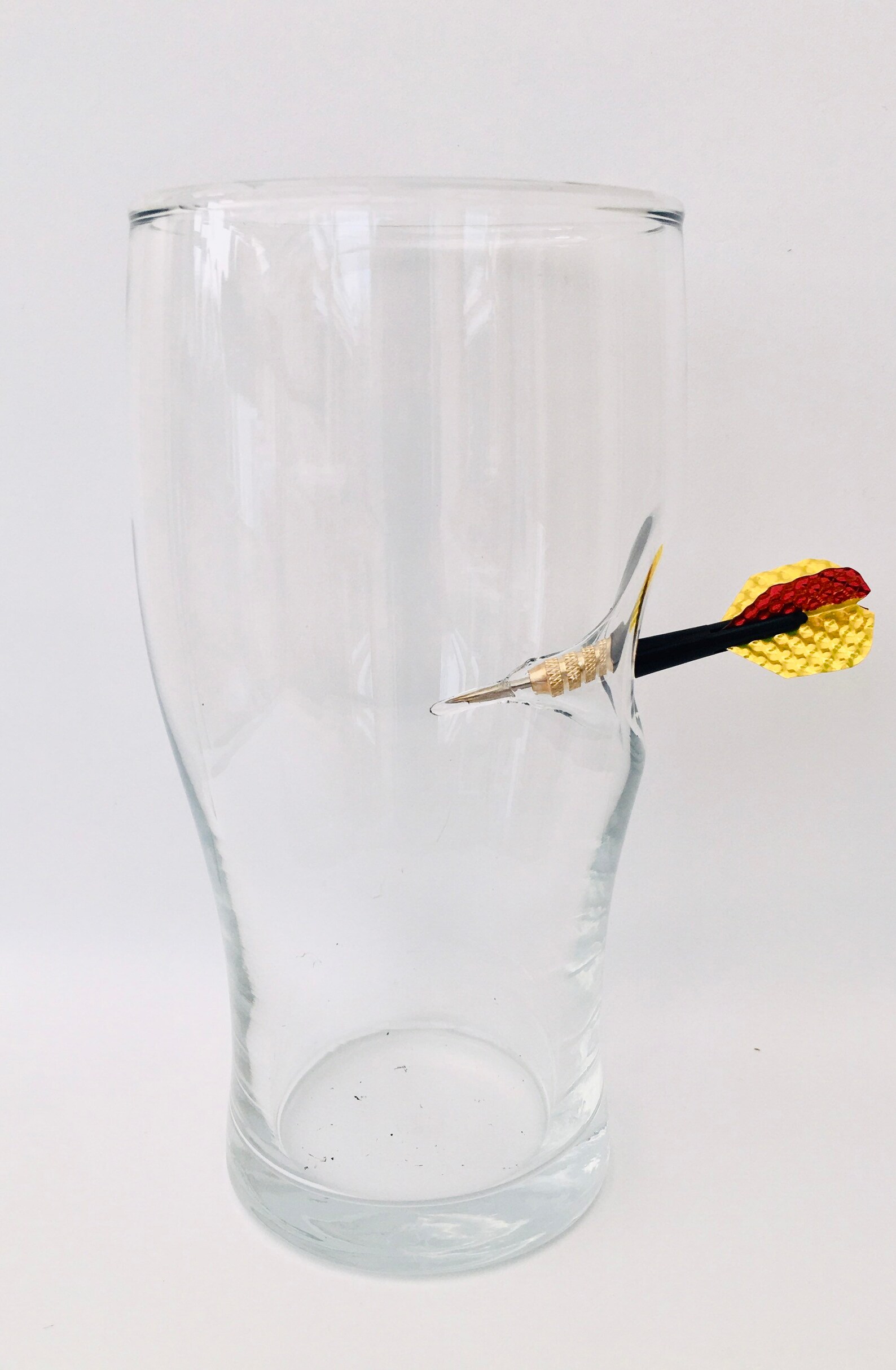 Darts Gift Pint Glass With Embedded Dart Unique Gift for a Etsy UK