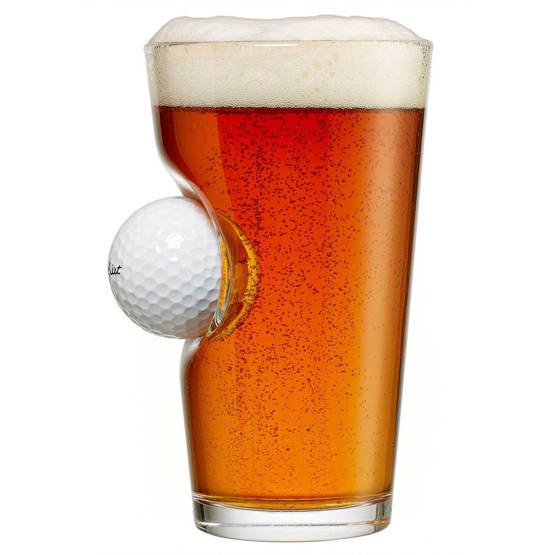 Golf Beer Pint: Dual Message Glasses are the perfect golf gift
