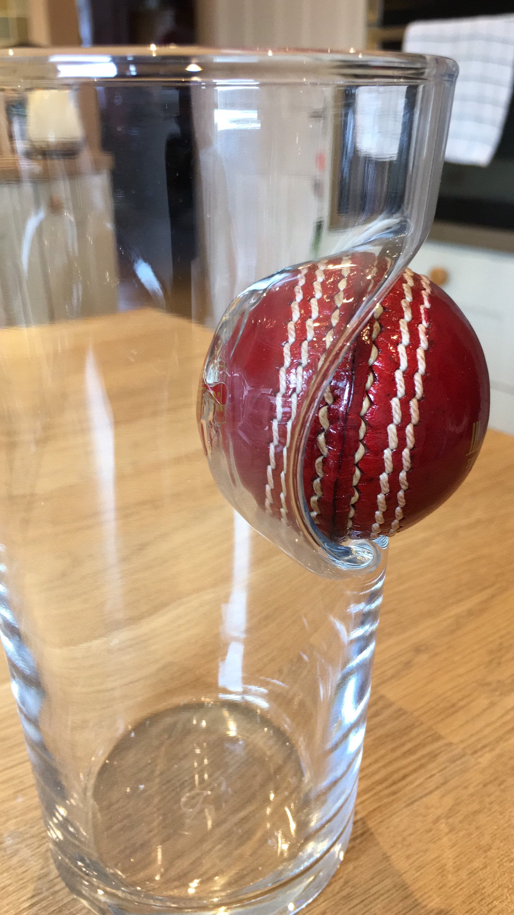 Cricket Gift for Men Pint Glass with real souvenir Cricket Etsy