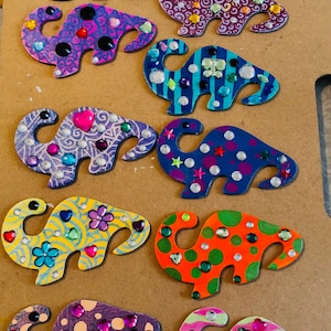Dinosaur Magnets | Hand Painted Magnets