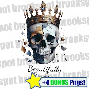 Beautifully Broken Png,  Country Music Png, Skeleton Png, Digital Download