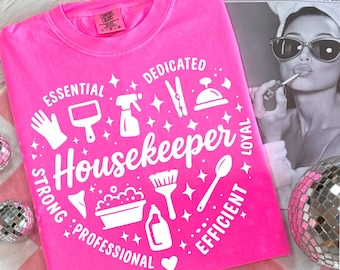 Housekeeper Png Cleaning Crew, Digital Download, Sublimation Design, Cleaning Staff Gift, Housekeeping Life