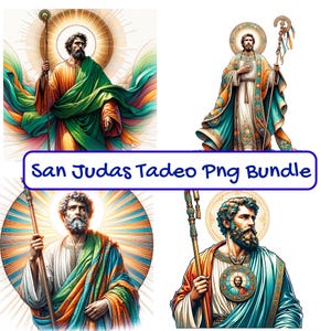 San Judas Tadeo Christian Png Bundle, Jude The Apostle Png, San Juditas Png, Digital Download, San Judas Clipart