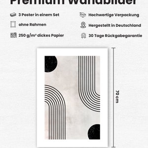 May include: A modern art print with a minimalist design. The artwork features black geometric shapes and curved lines on a neutral background. The print measures 19.6 inches wide by 27.5 inches high.