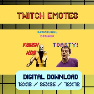Mortal Kombat *Funny* Emotes - Twitch, Kick, Youtube, Discord